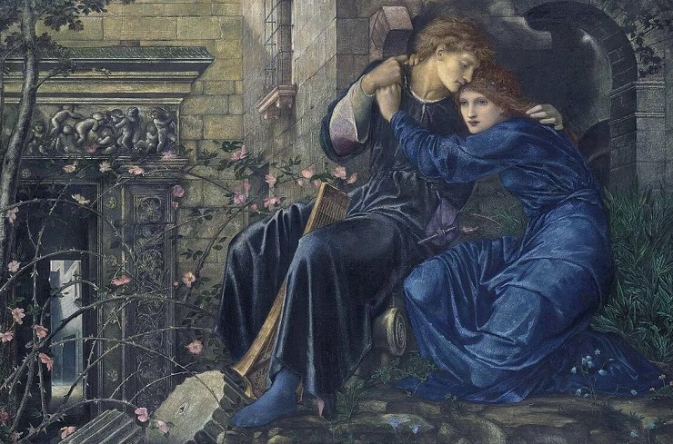 Э.К. Берн-Джонс. Любовь среди руин. 1893 