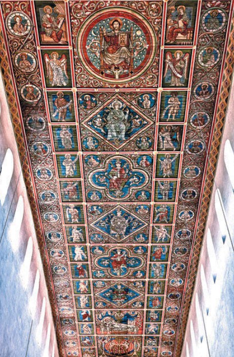 Деревянный потолок в церкви святого Михаила