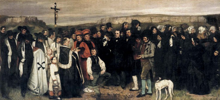 Гюстав Курбе. Похороны в Орнане. 1851
