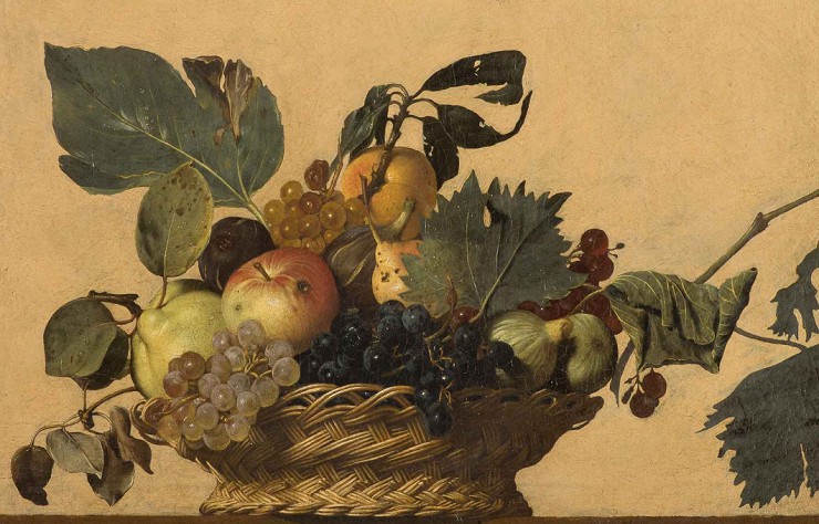 Картина Караваджо «Корзина с фруктами». 1596