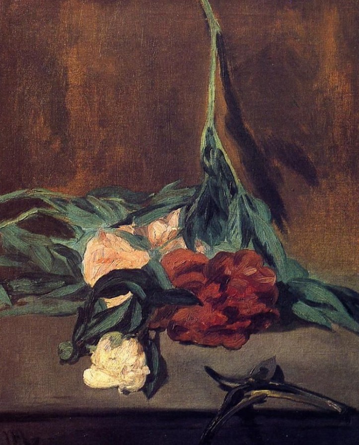 Эдуард Мане. Натюрморт с пионами и секатором 1864