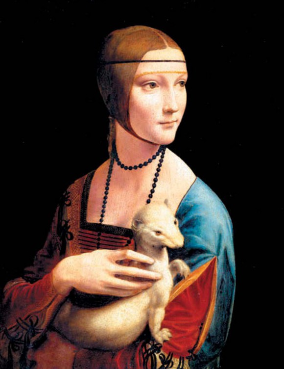 Леонардо да Винчи. Дама с горностаем 1490