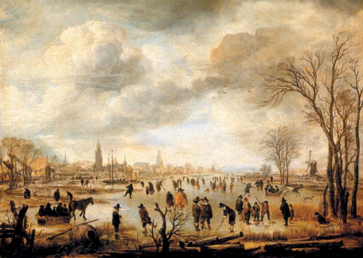Арт ван дер Нер Веселье на льду. Ок. 1650