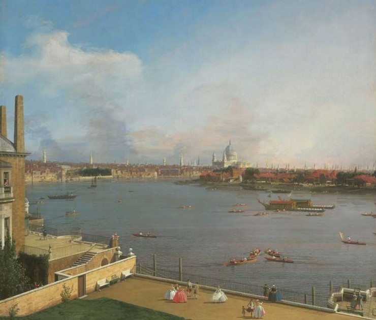 Каналетто. Вид на Темзу и Лондон из Ричмонд-Хауса. 1747 