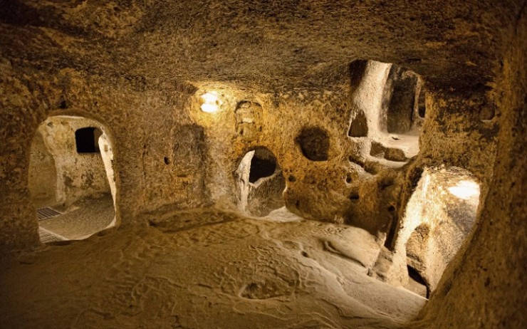 Деринкую — яркий пример пещерного города в Каппадокии