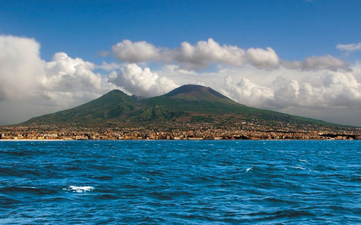 Панорама вулкана Везувий