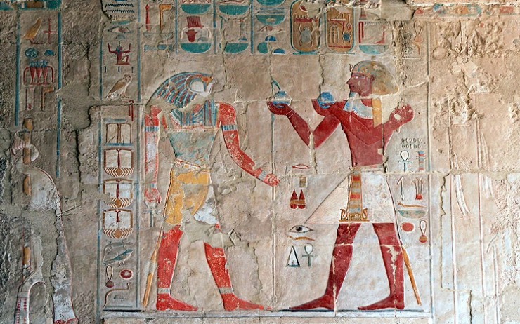 Фреска в храме Хатшепсут