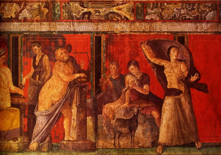 Фрески виллы Мистерий, около 11-1 в. до н. э.