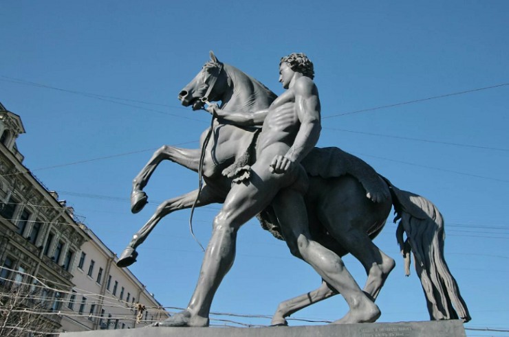 Бронзовые конные статуи скульптора Петра Клодта 