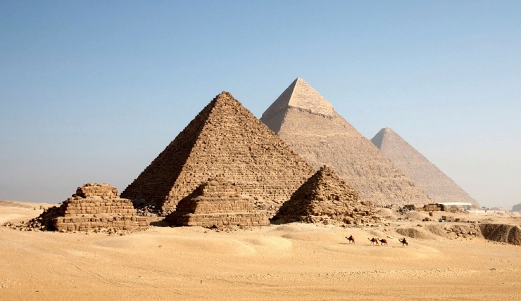 Комплекс пирамид в Гизе. Египет