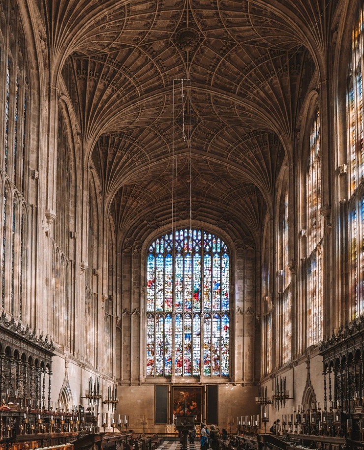 Королевская капелла в Кембридже. Англия