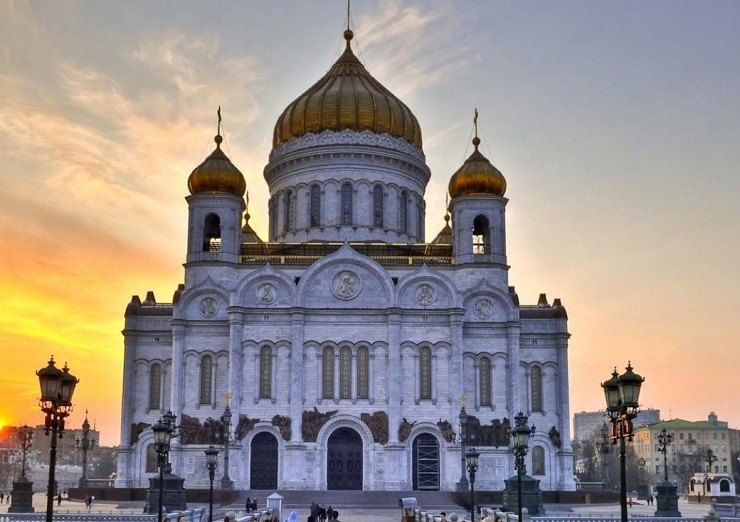 Храм Христа Спасителя в Москве. Россия