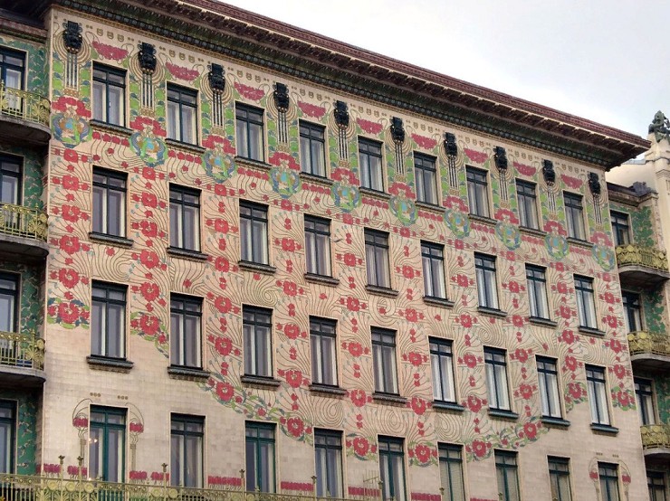 Майоликовый дом в Вене. Австрия