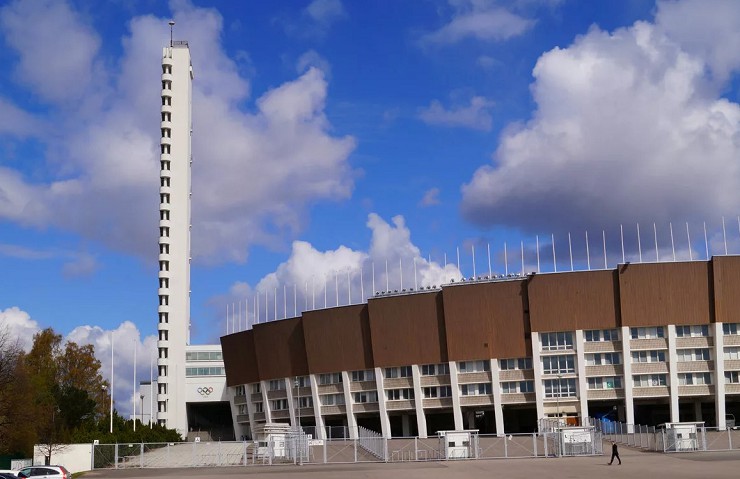 Олимпийский стадион и башня. Хельсинки, Финляндия