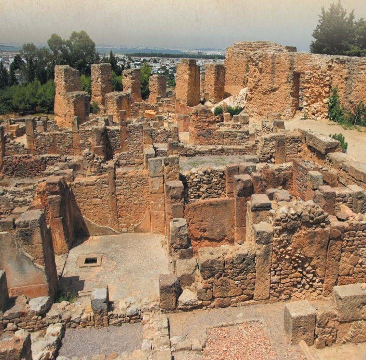 Руины жилых кварталов Карфагена