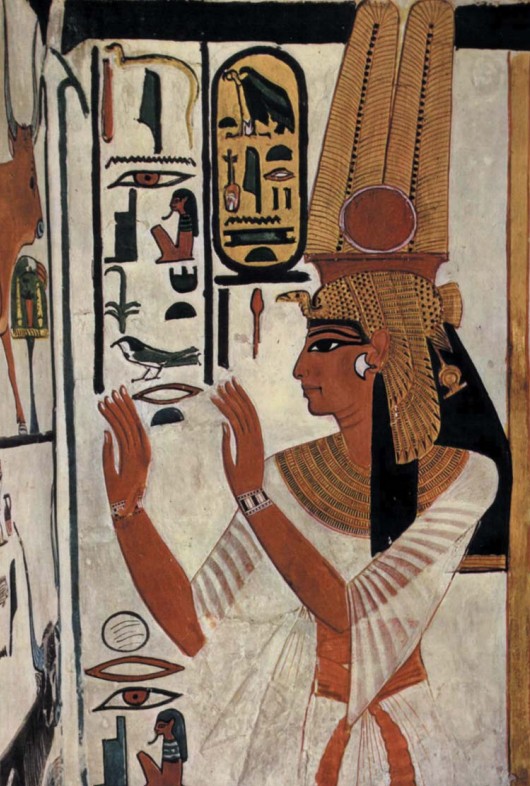 Иероглифические росписи в храме Рамзеса III. Мединет-Абу
