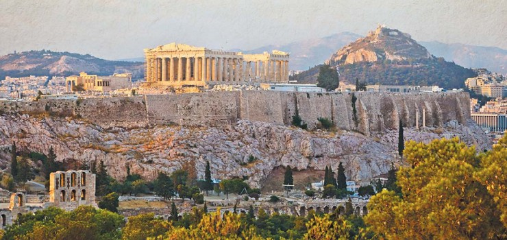 Bид на Акрополь, увенчанный Парфеноном