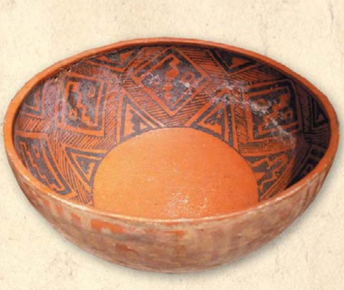 Типичный представитель анасазской керамики, XII в. Американский музей керамического искусства, г. Помона, США
