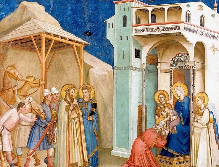 «Поклонение волхвов», Джотто ди Бондоне, около 1266, фреска