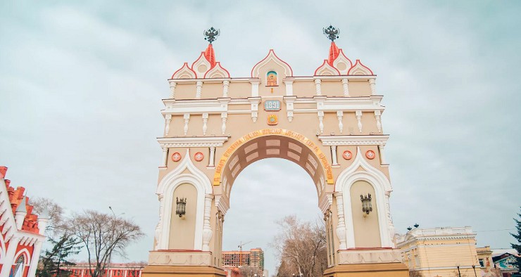 Триумфальная арка в Благовещенске