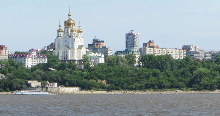 Вид на Хабаровск с Амура