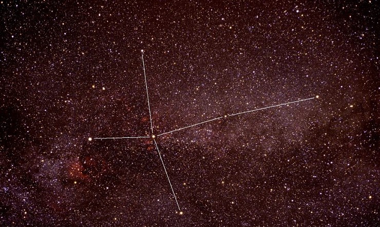 Как выглядит созвездие южный крест на небе фото