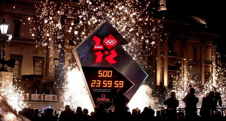 Часы обратного отсчета Олимпиады в Лондоне