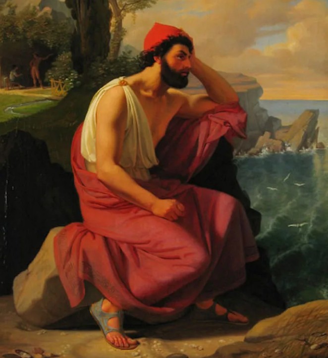 Детлеф Блунк. Одиссей на острове Калипсо. 1830. «Музейная гора», Фленсбург
