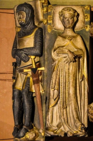 Рыцарь с супругой. Гробница из монастыря Педральбес. Барселона. XIII в.
