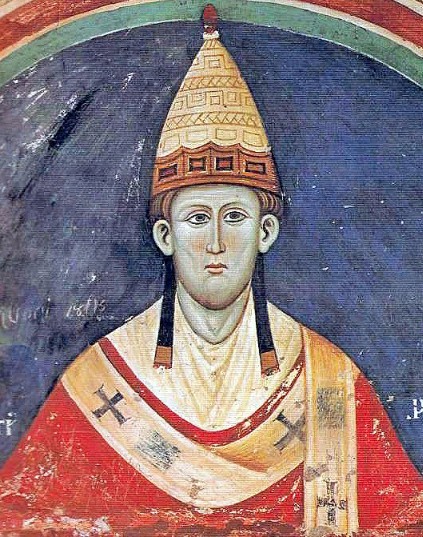 Иннокентий III. Фреска XIII в. Италия