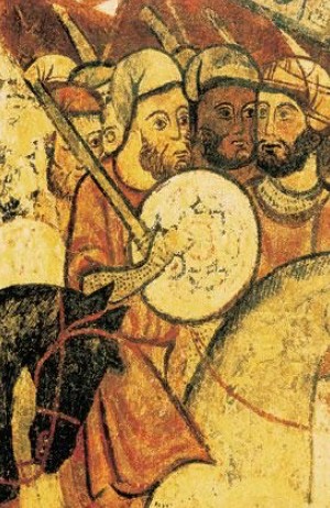 Мавританские воины. Фреска XIII в. Испания