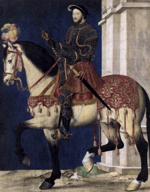 Ф. Клуэ (сын). Парадный портрет Франциска I. Ок. 1540 г. 