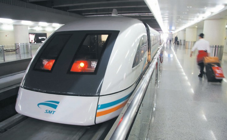 Шанхайский маглев — поезд на магнитном подвесе
