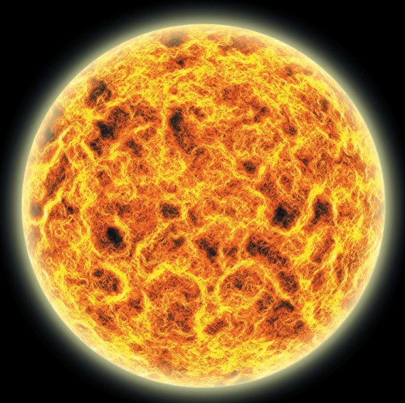 В случае больших звезд световое давление превышает давление от хаотического движения частиц