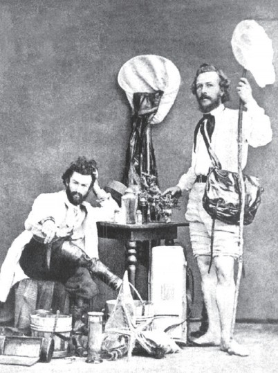 Немецкий естествоиспытатель и философ Эрнст Геккель (справа) и его ассистент Николай Миклухо-Маклай