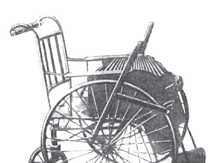 Механизм самокатного кресла