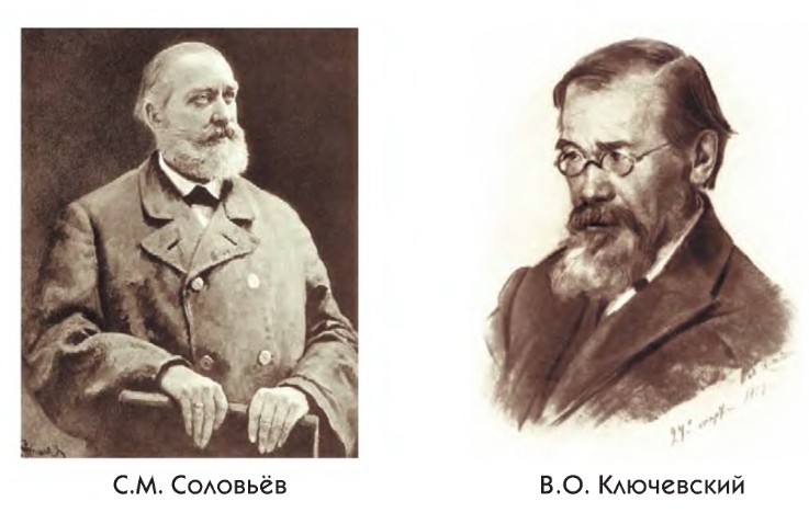 С.М. Соловьёв и В.О. Ключевский