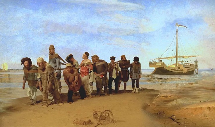 И.Е. Репин. «Бурлаки на Волге». 1870—1873 гг. 