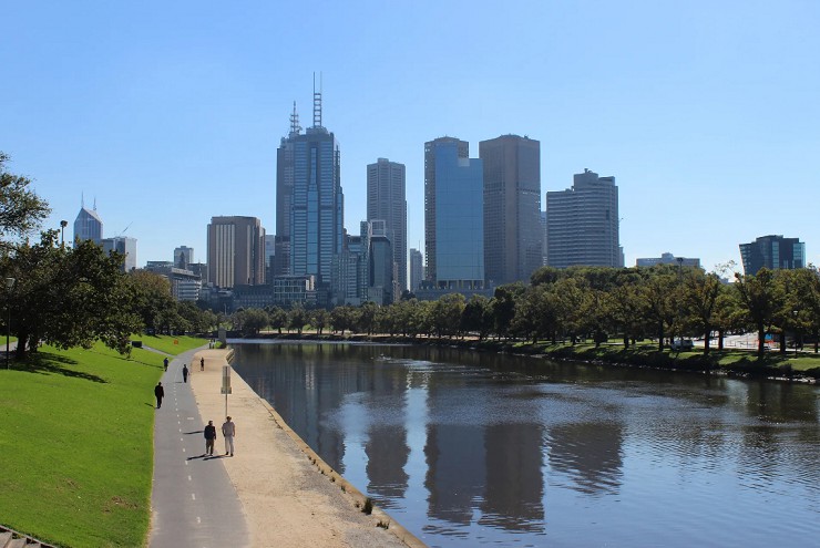 Река Ярра, Мельбурн