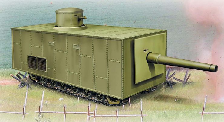 Проект первого в мире сверхтяжелого танка В. Д. Менделеева.