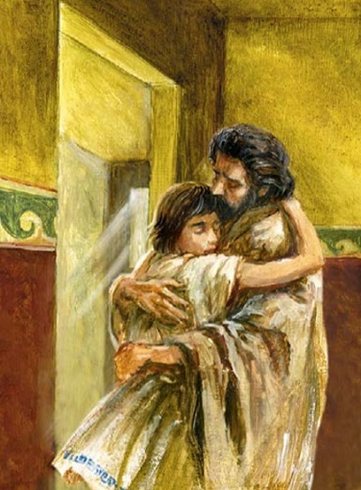 Одиссей и его сын Телемах
