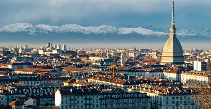Панорама Турина зимой