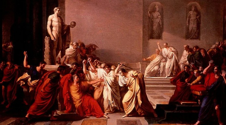 В. Камуччини. Смерть Цезаря. 1798 г.