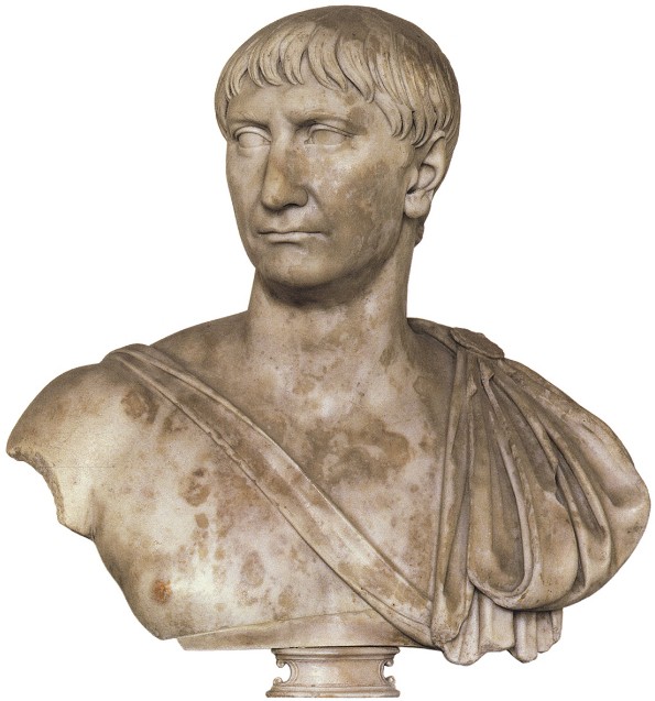 Император Траян. Древнеримский мраморный бюст