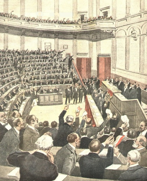 Итальянский парламент голосует за вступление в Первую мировую войну, 20 мая 1915 г.