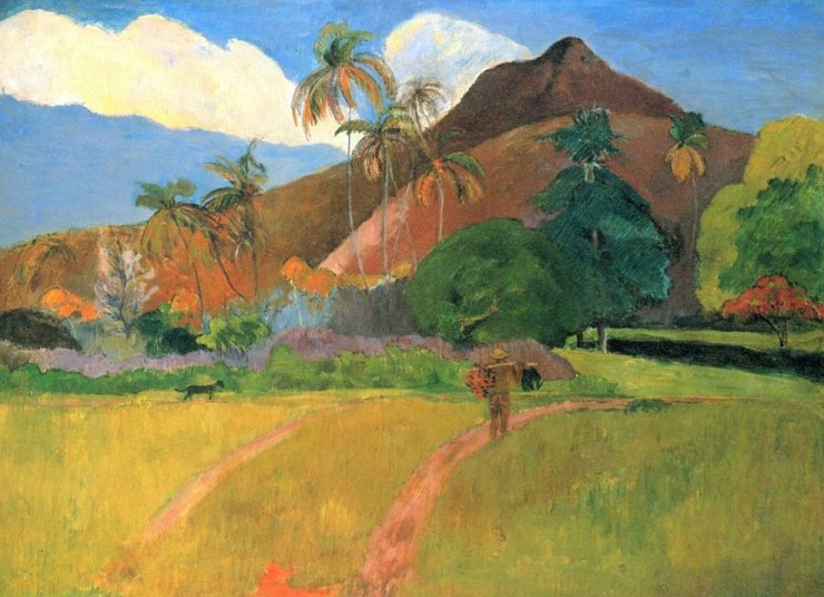 П. Гоген. Горы на Таити. 1893