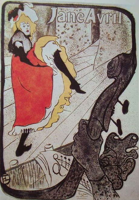 А. Тулуз-Лотрек. Афиша «Жанна Авриль». 1893