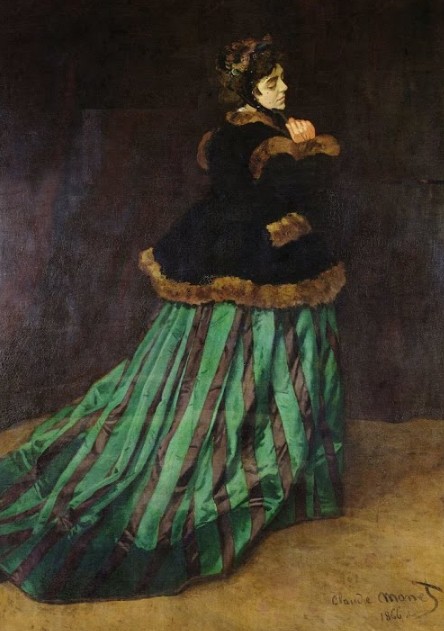К. Моне. Камилла, или Дама в зеленом платье. 1866
