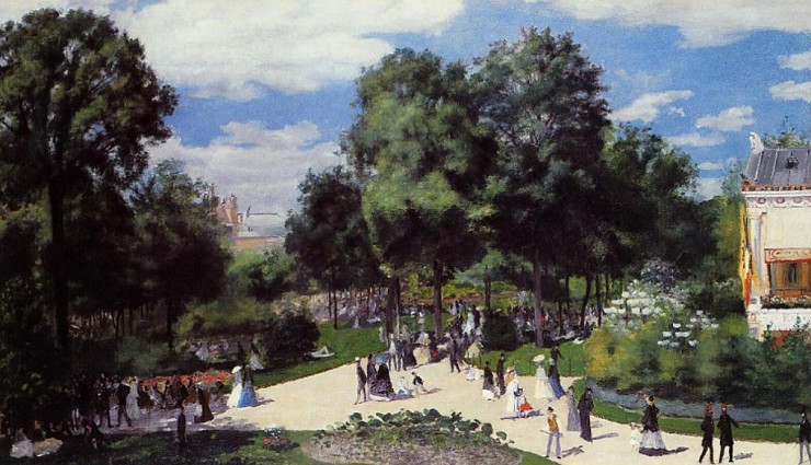 О. Ренуар. Елисейские поля во время всемирной выставки. 1867
