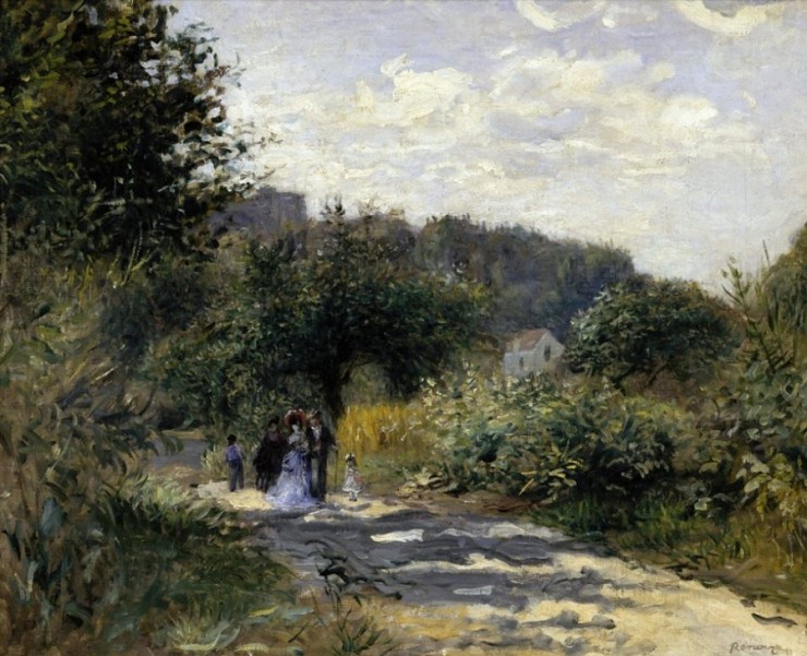 О. Ренуар. Дорога в Лувенсьене. 1870